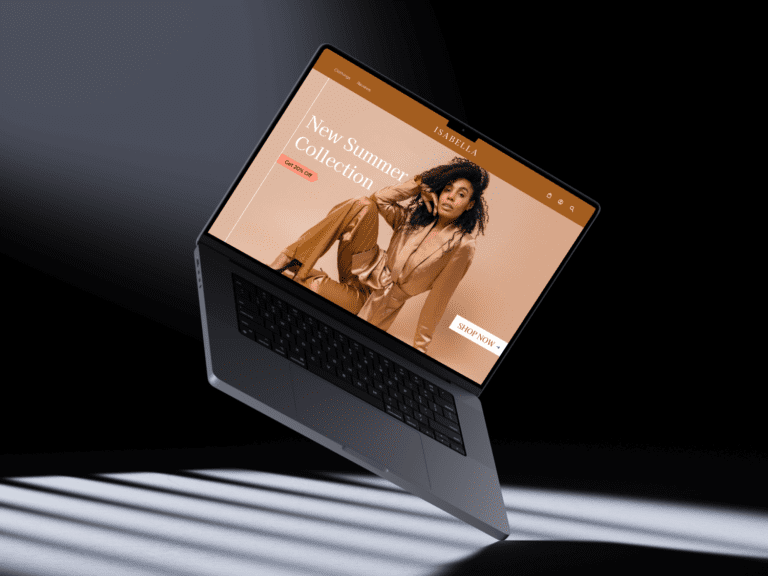 Isabella website design 768x576